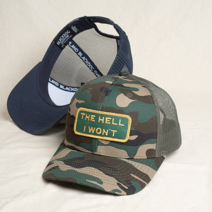 👉 "THE HELL I WON’T" – Mesh Snapback – BOGO 50% Off🔥