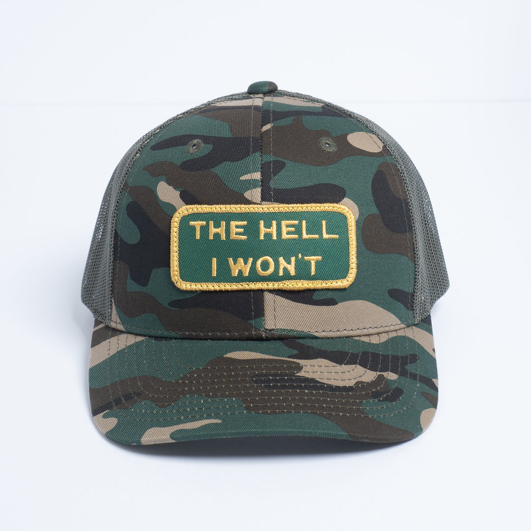 👉 "THE HELL I WON’T" – Mesh Snapback – BOGO 50% Off🔥