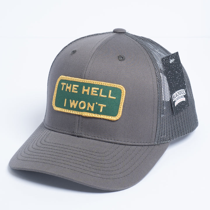 👉 "THE HELL I WON’T" – Mesh Snapback – BOGO 50% Off🔥