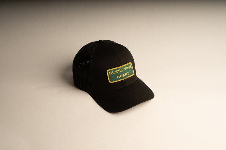 "BLESS YOUR HEART" Black Trucker hat