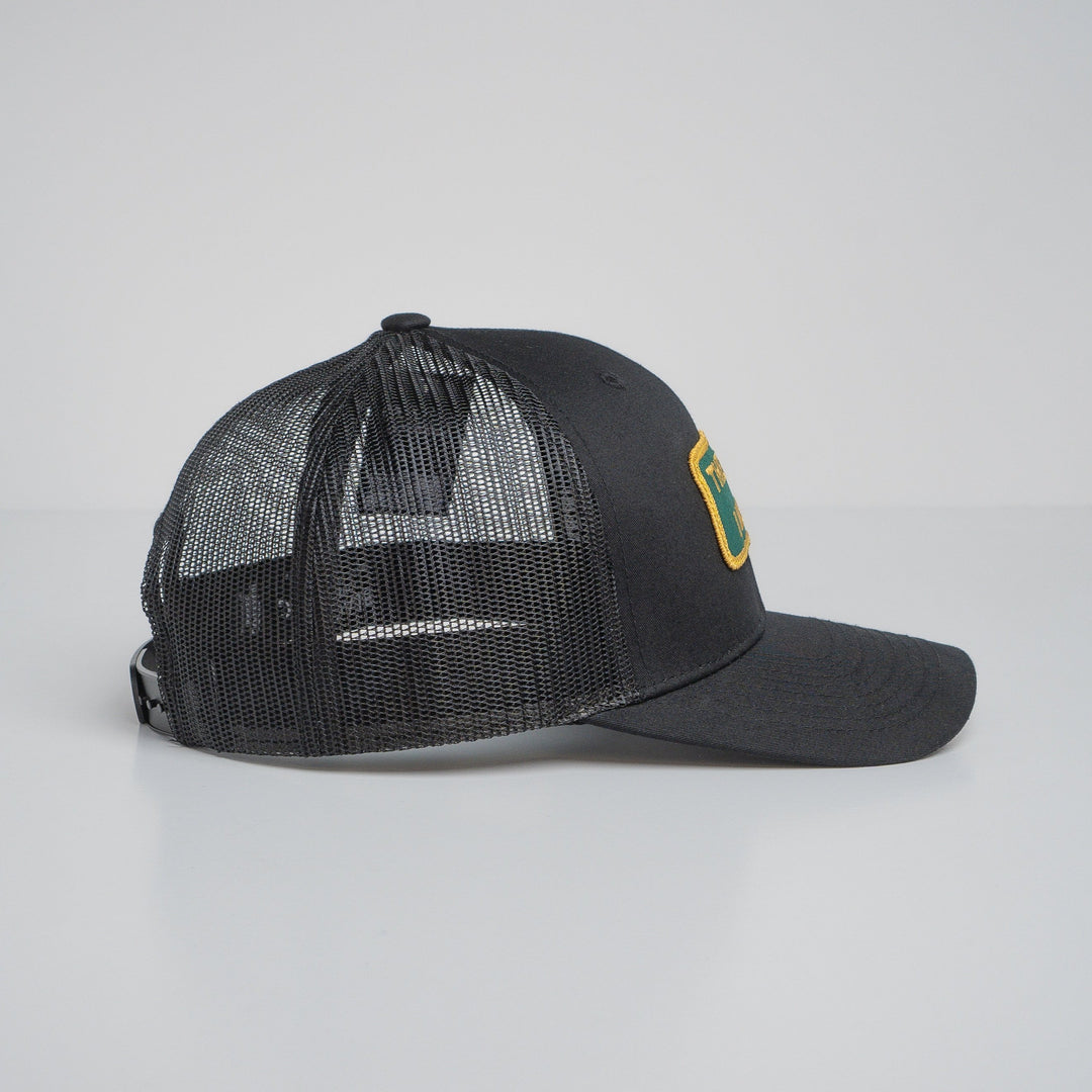 "THE HELL I WON'T" Black Trucker hat