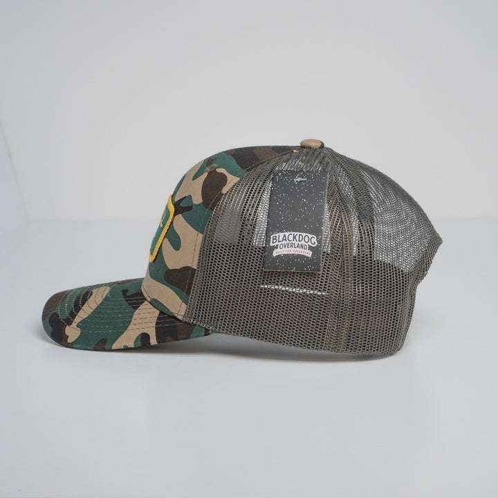 "THE HELL I WON'T" Camo Trucker hat