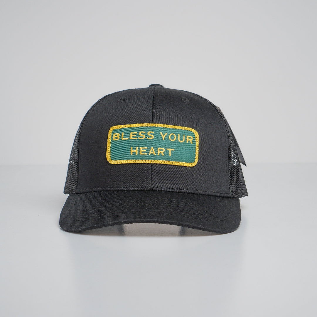 "BLESS YOUR HEART" Black Trucker hat