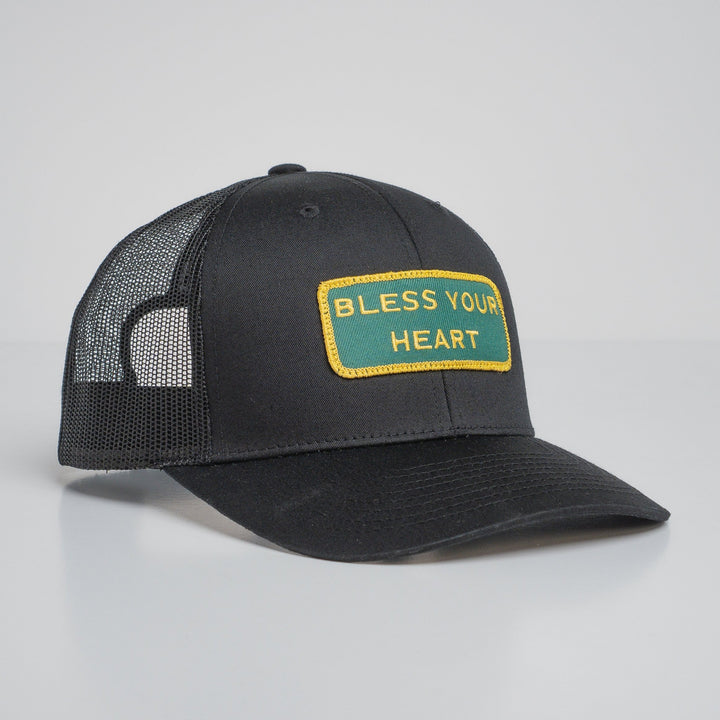 "BLESS YOUR HEART" Black Trucker hat