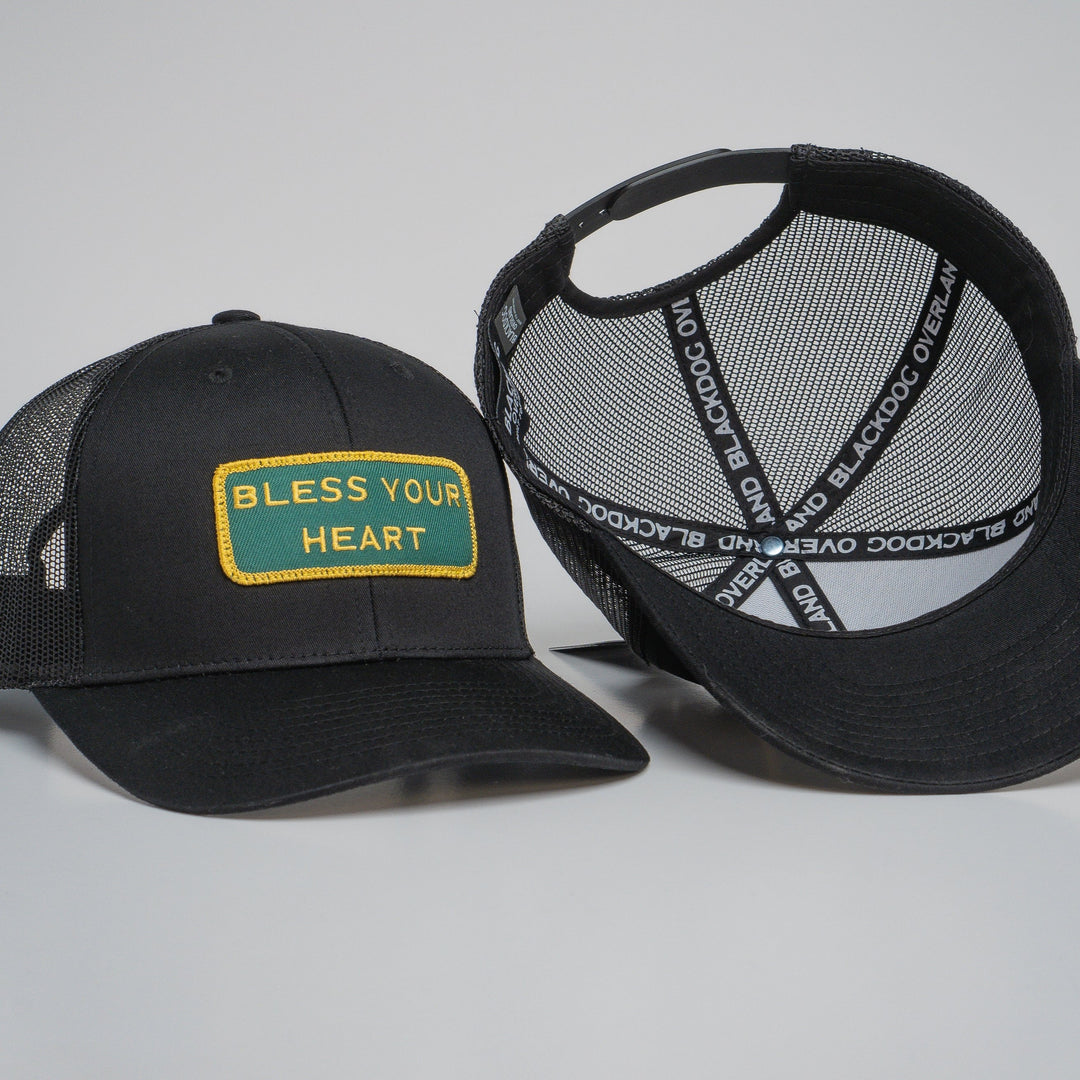 "BLESS YOUR HEART" Black Trucker hat