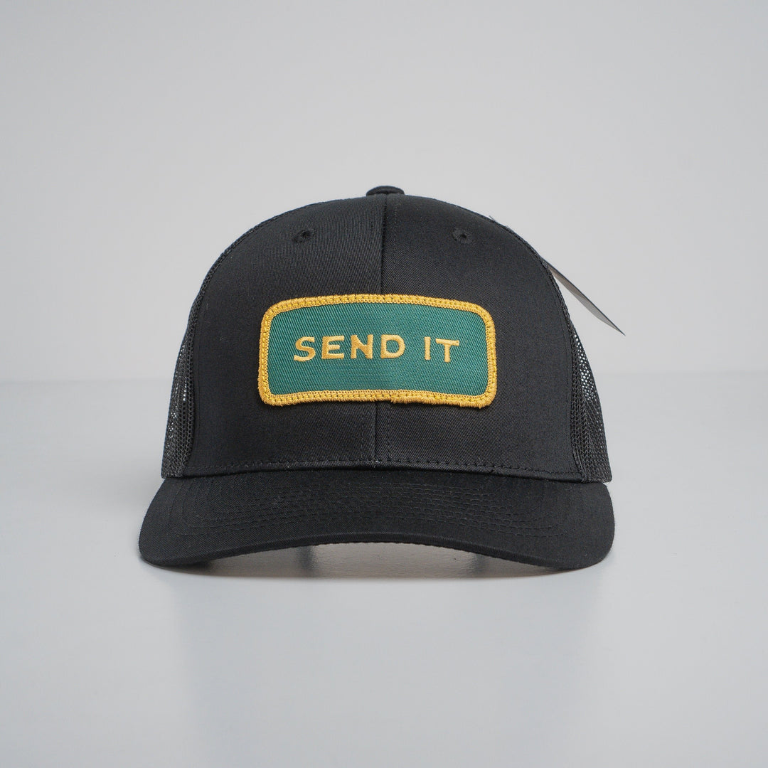 "SEND IT" Black Trucker hat