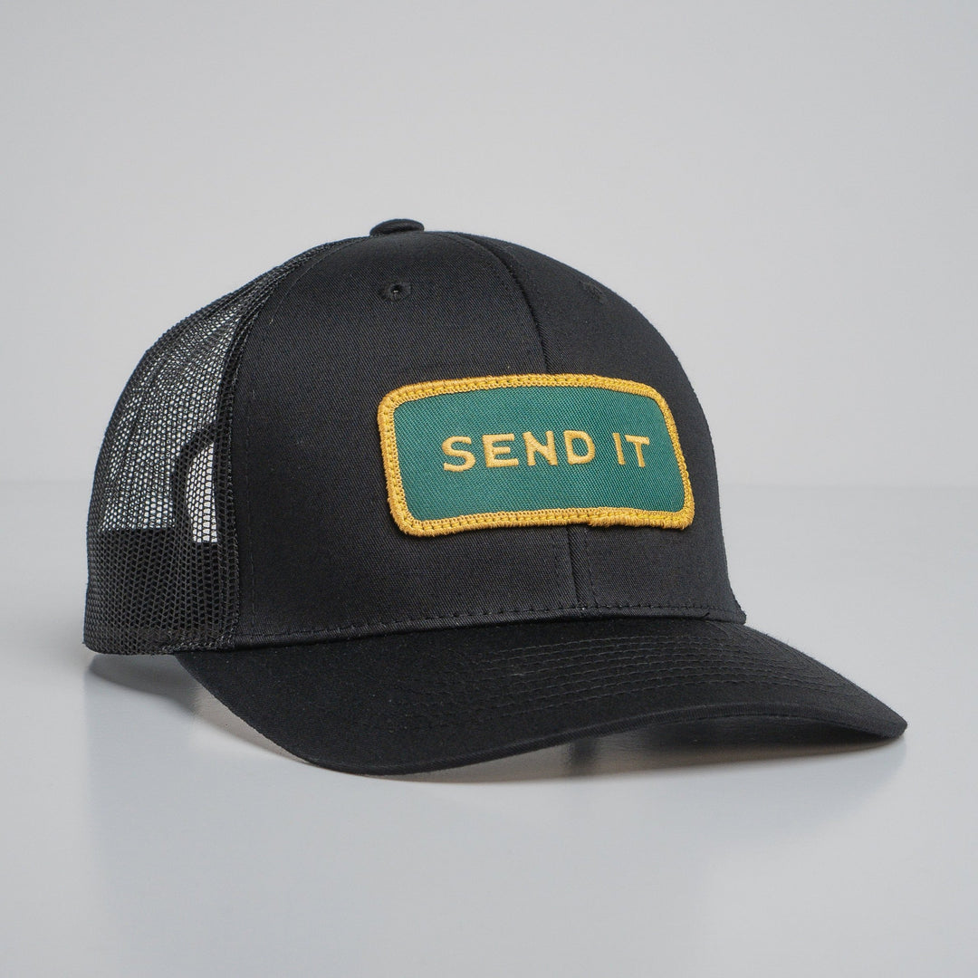 "SEND IT" Black Trucker hat