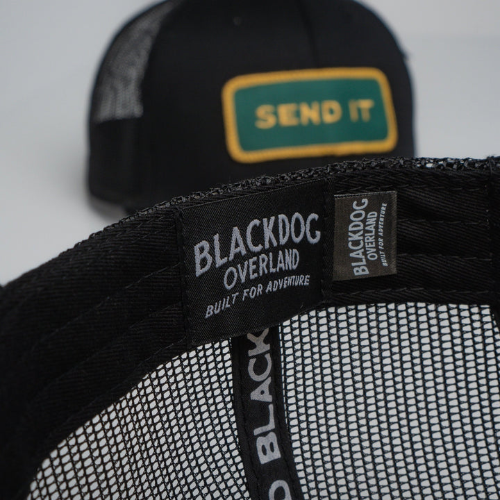 "SEND IT" Black Trucker hat