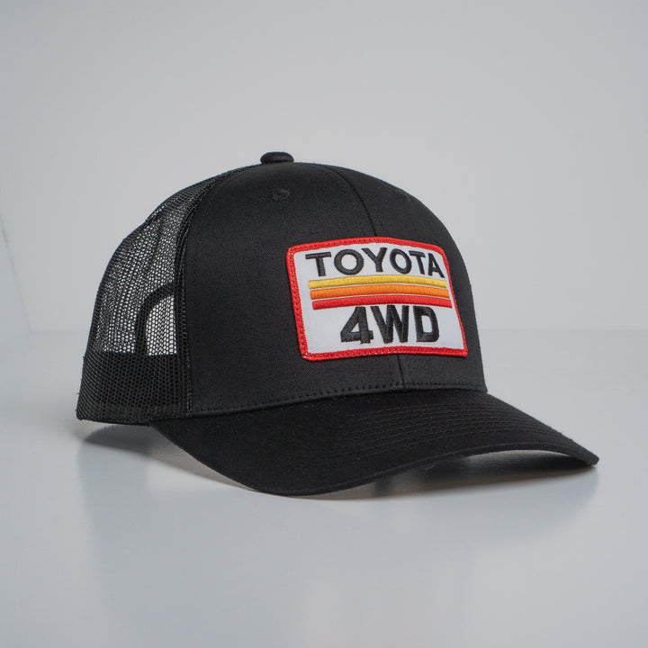 "TOYOTA 4WD" Black Trucker hat