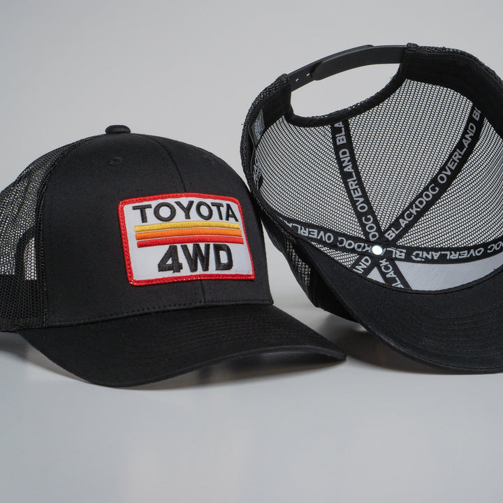 "TOYOTA 4WD" Black Trucker hat