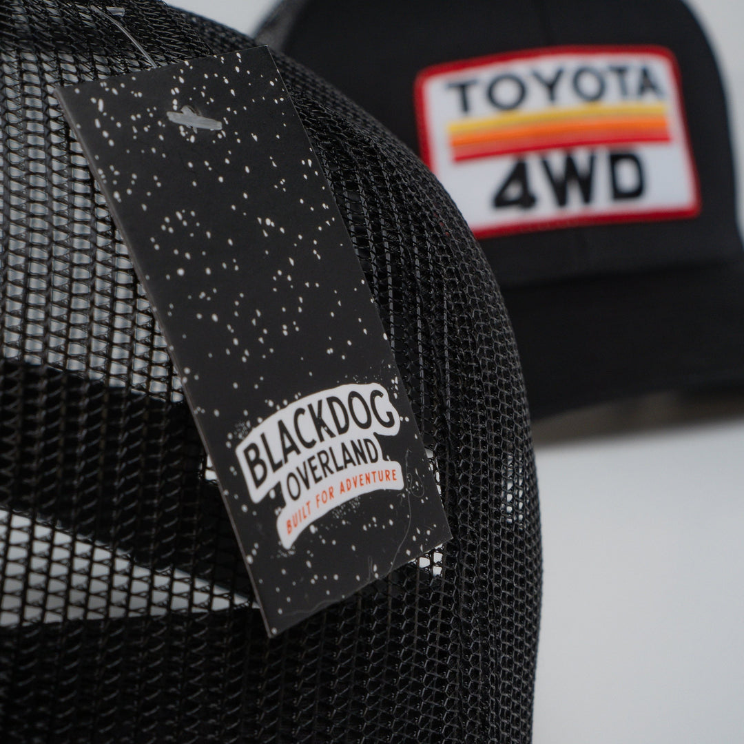 "TOYOTA 4WD" Black Trucker hat