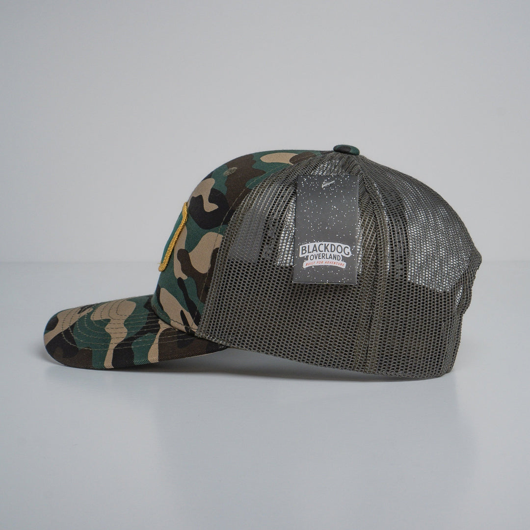 "WELL SHIT" Camo Trucker hat