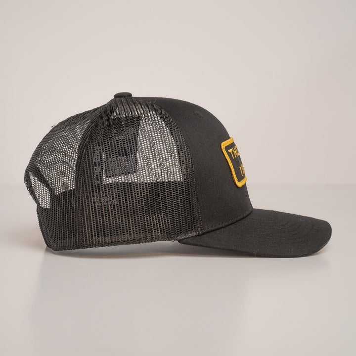 "THE HELL I WON'T" Black/Gold Trucker hat