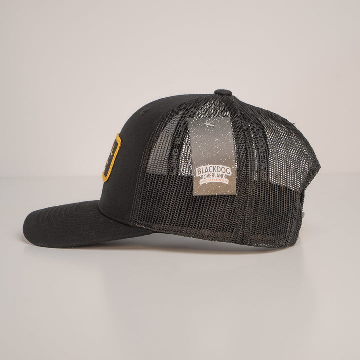 "THE HELL I WON'T" Black/Gold Trucker hat