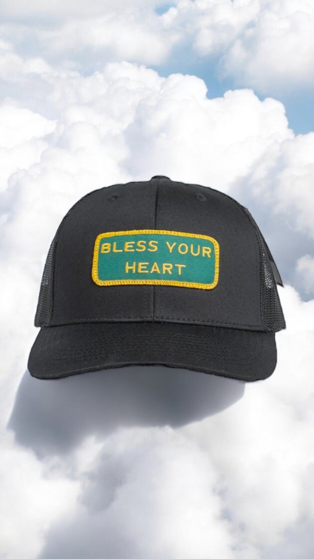 "BLESS YOUR HEART" Black Trucker hat