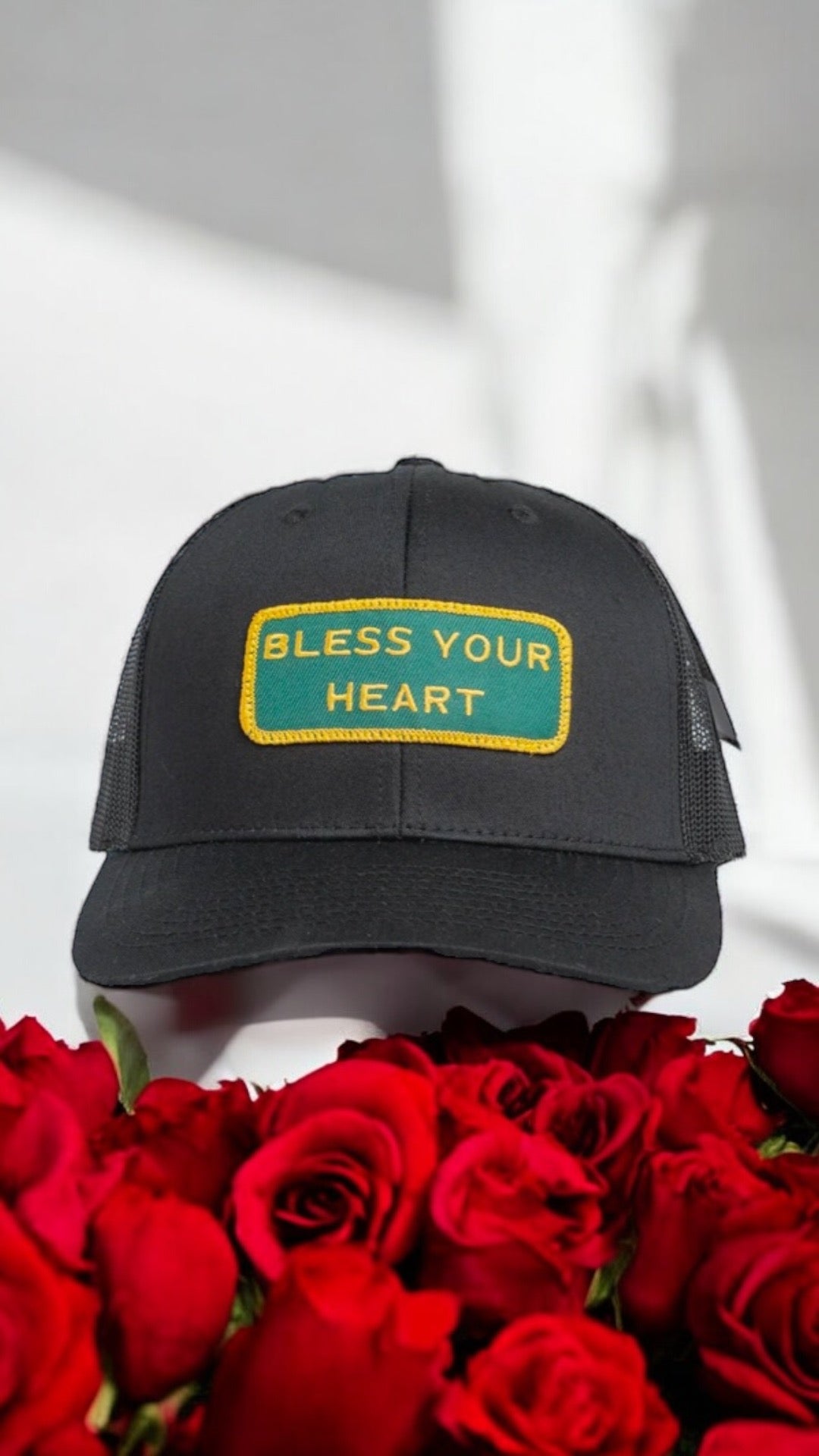 "BLESS YOUR HEART" Black Trucker hat