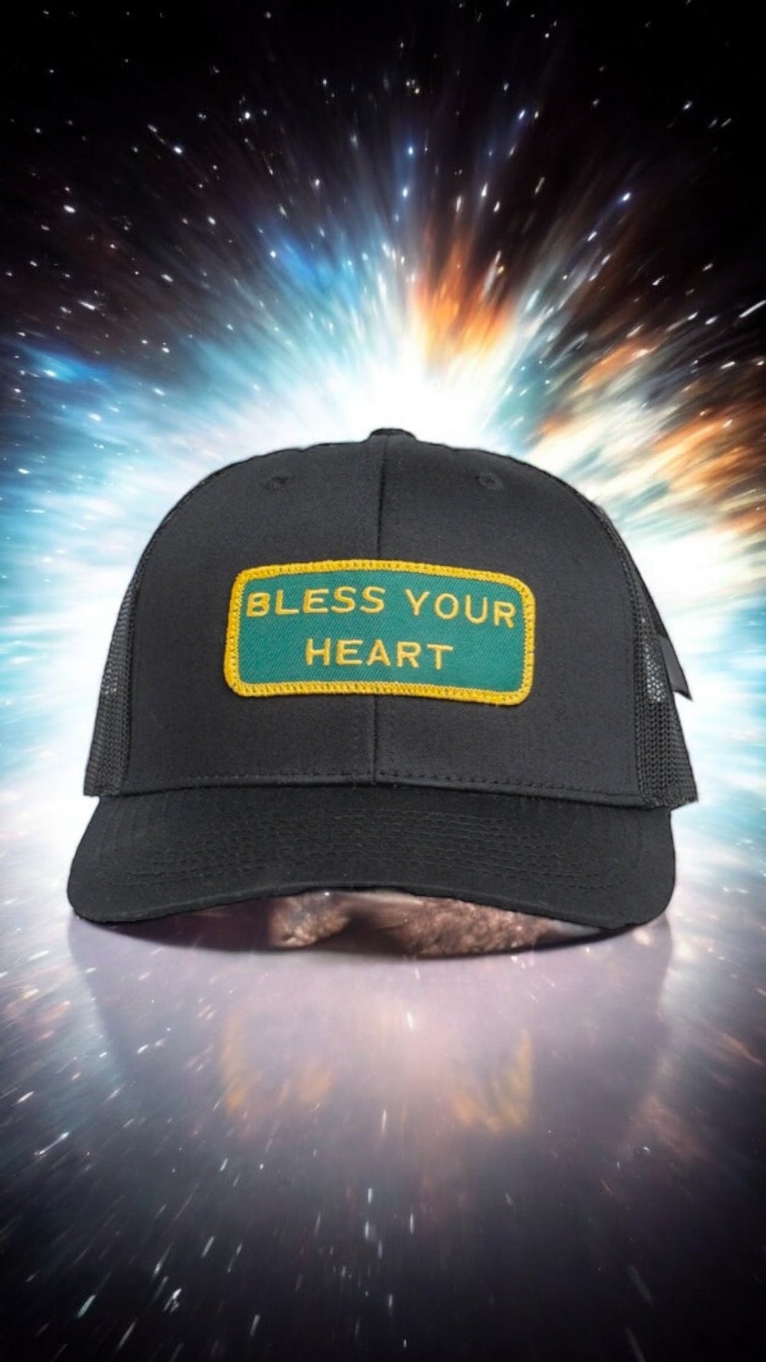 "BLESS YOUR HEART" Black Trucker hat