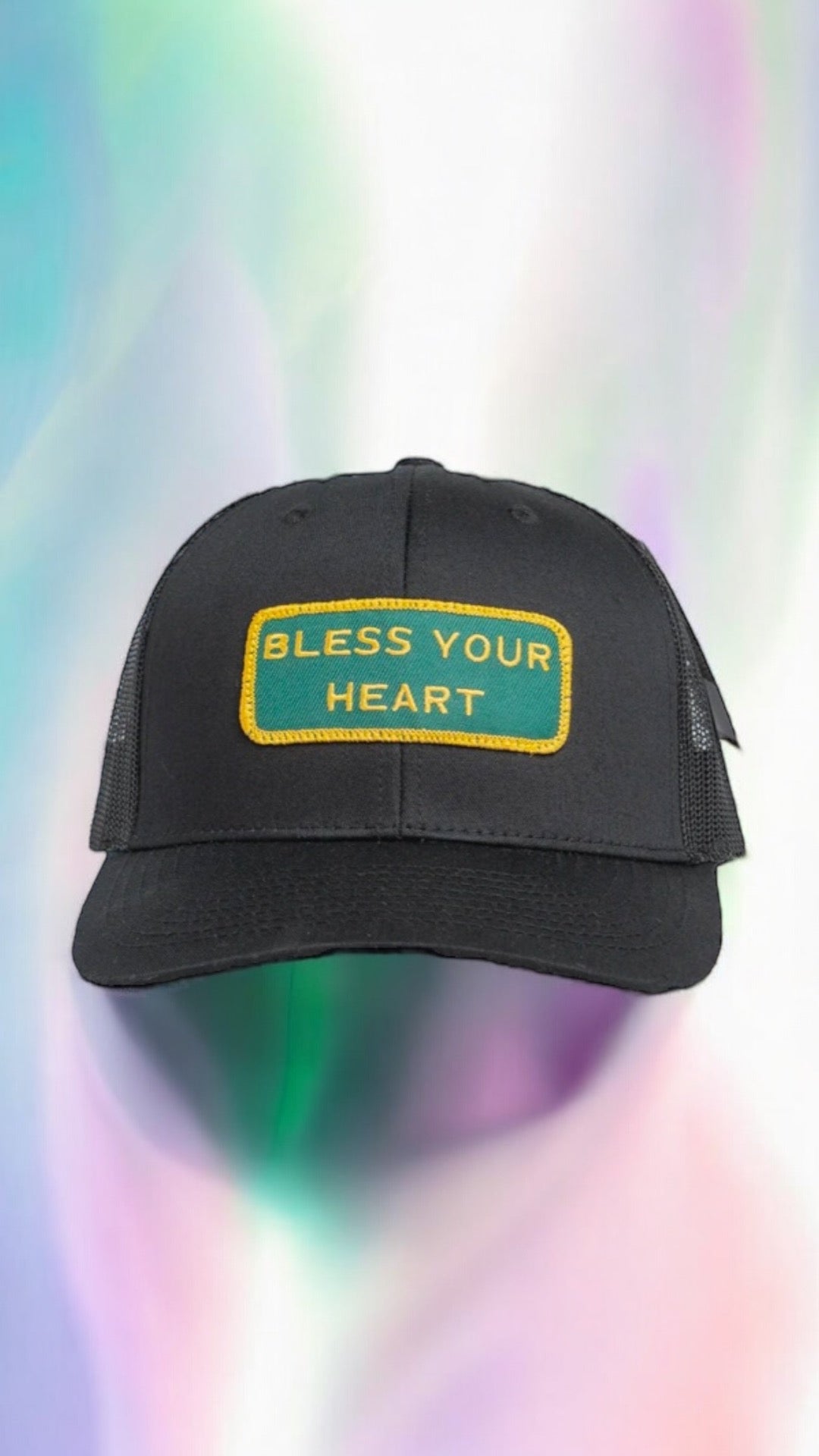 "BLESS YOUR HEART" Black Trucker hat