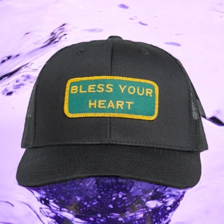 "BLESS YOUR HEART" Black Trucker hat