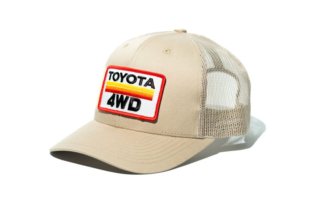 Vintage Toyota 4WD Patch Trucker Hat Olive Trucker Hat